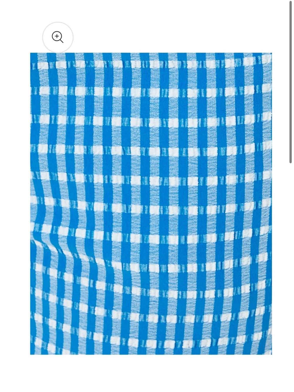 Lilly Pulitzer Luxletic 25" Corso Crop Pants Morelle Blue Gingham, Size 4 - Picture 5 of 16